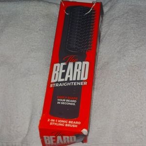Men's beard straightener two in one ionic beard styling brush